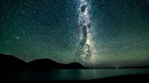 Milky Way Glowing At Night