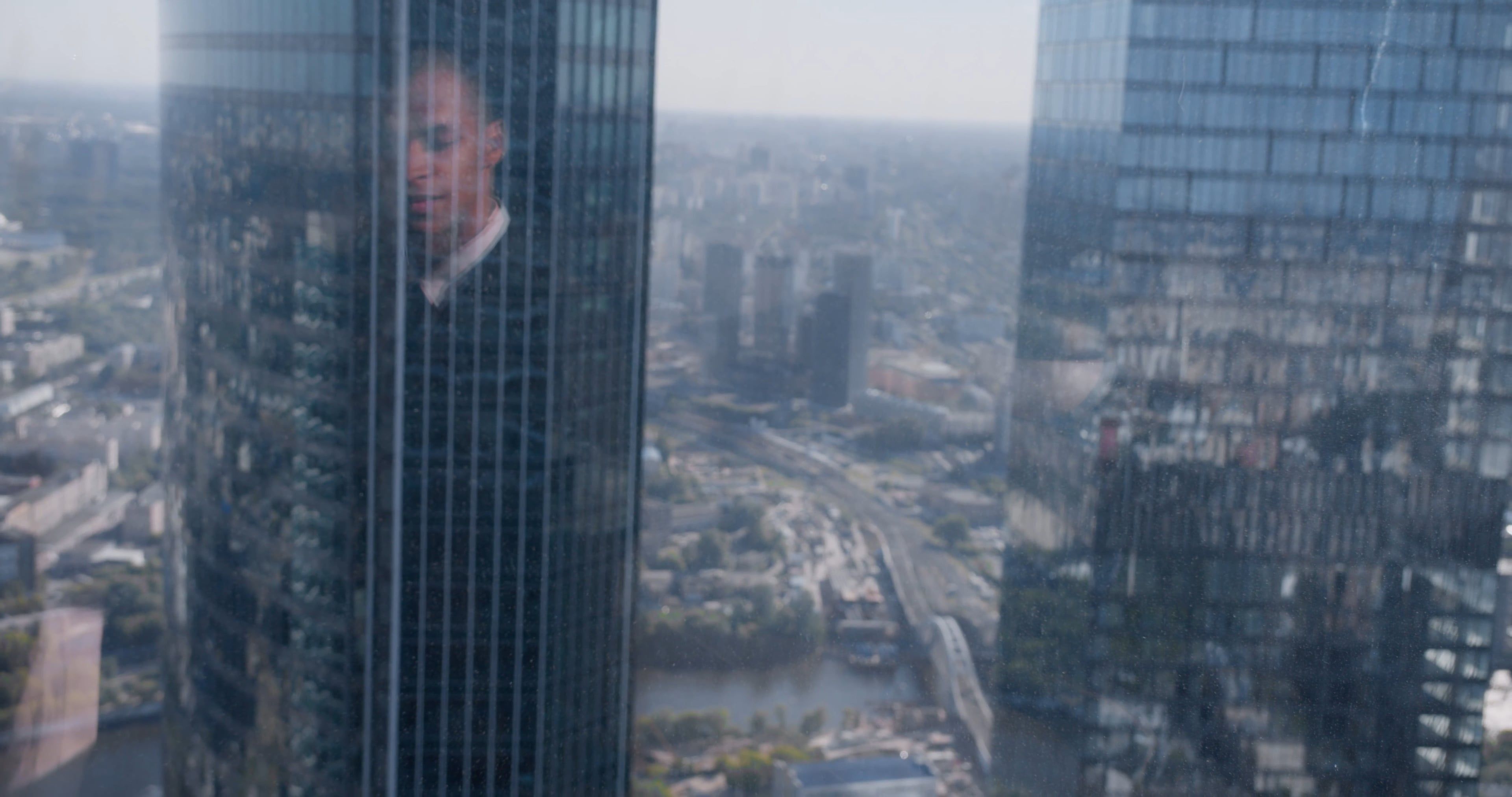 Businessman Looking Through a Glass Window Free Stock Video Footage ...