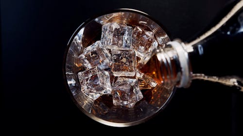 Close-up Video of a Pouring Cola