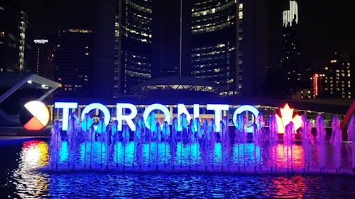 3D Toronto Sign at Nathan Phillips Square Ontario