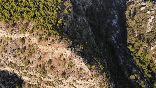 Drone Footage of a Canyon