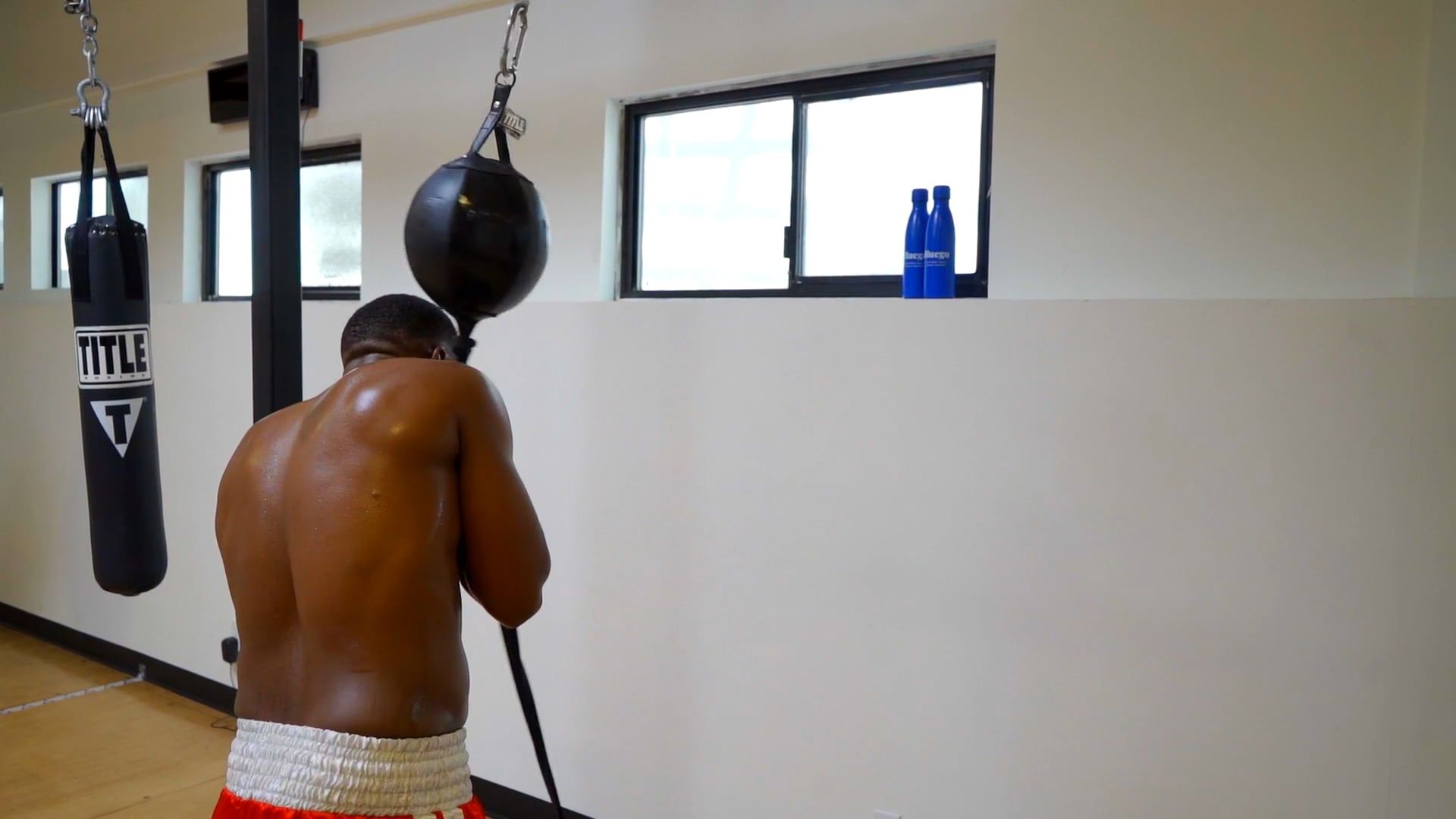 Back View of a Man Doing Boxing Free Stock Video Footage, Royalty-Free ...