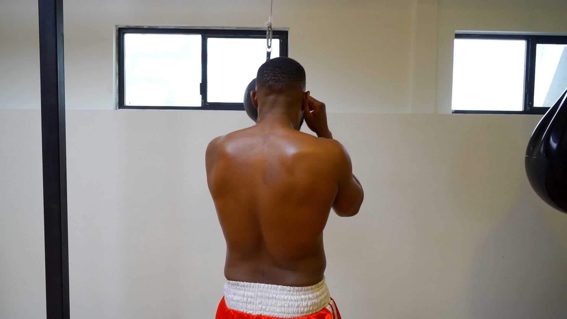 Back View of a Man Doing Boxing Free Stock Video Footage, Royalty-Free ...