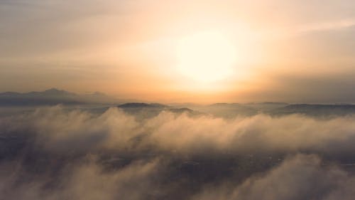 Drone Footage of a Sunset