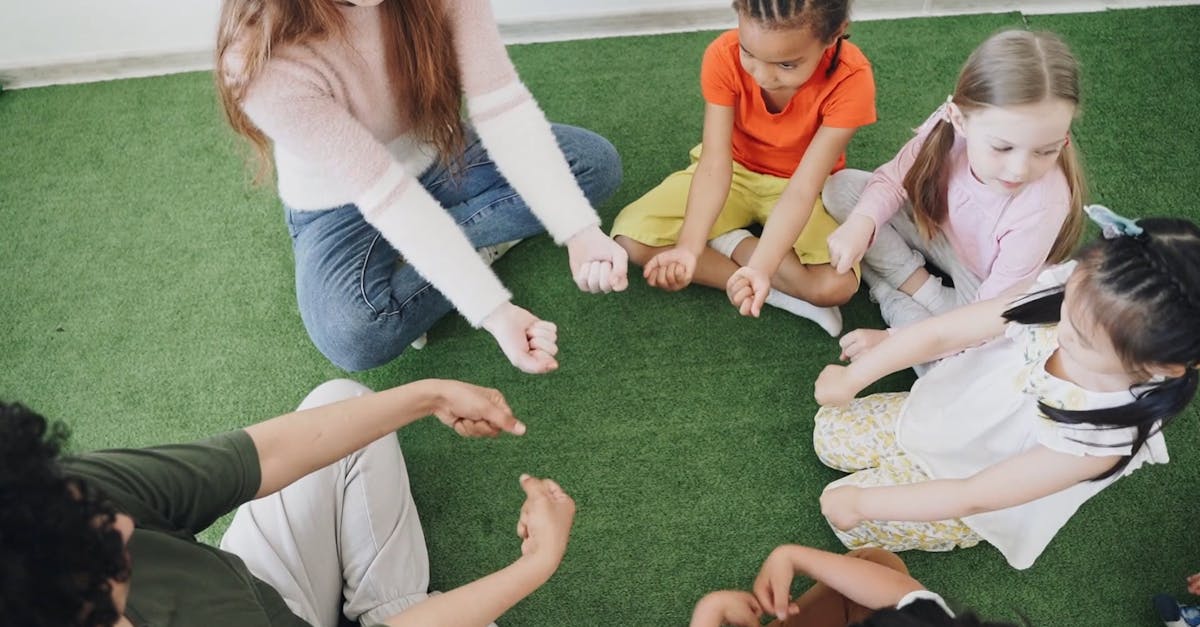 Teachers and Kids Doing Hand Rotation Exercise Free Stock Video Footage ...