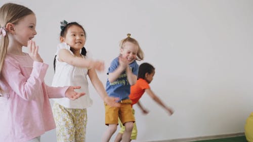 Kids Having Fun At School