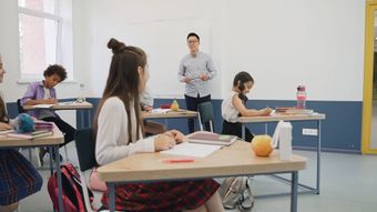 中国课室上课视频素材视频素材