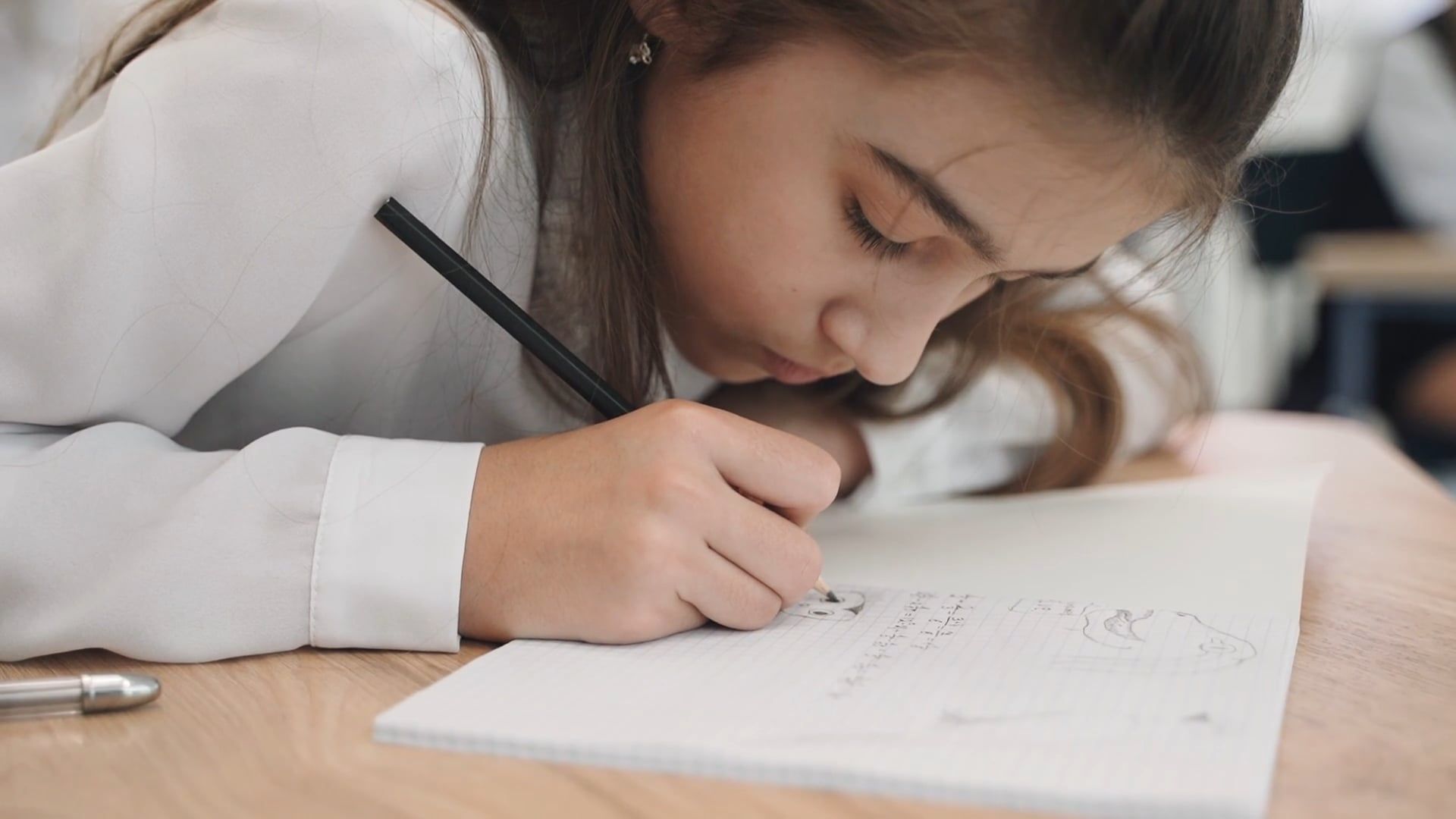 Close Up Video of a Woman Writing on a Notebook Free Stock Video ...