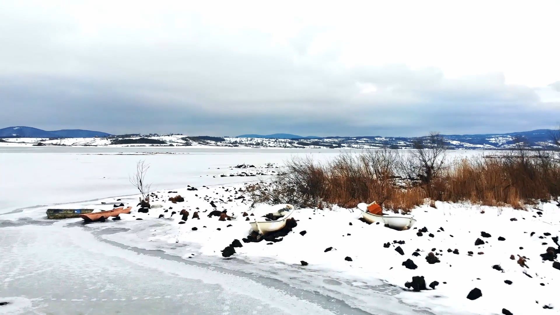 Aerial Footage of Snow Covered Places Free Stock Video Footage, Royalty ...