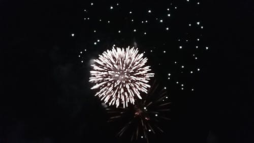 Fireworks on Night Sky