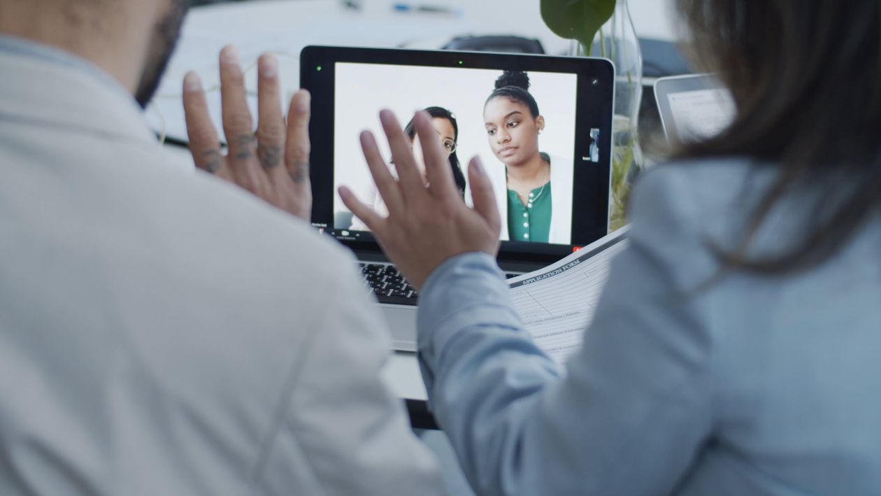 Ppl Video Calling People Talking in a Video Call Free Stock Video Footage, Royalty-Free ...