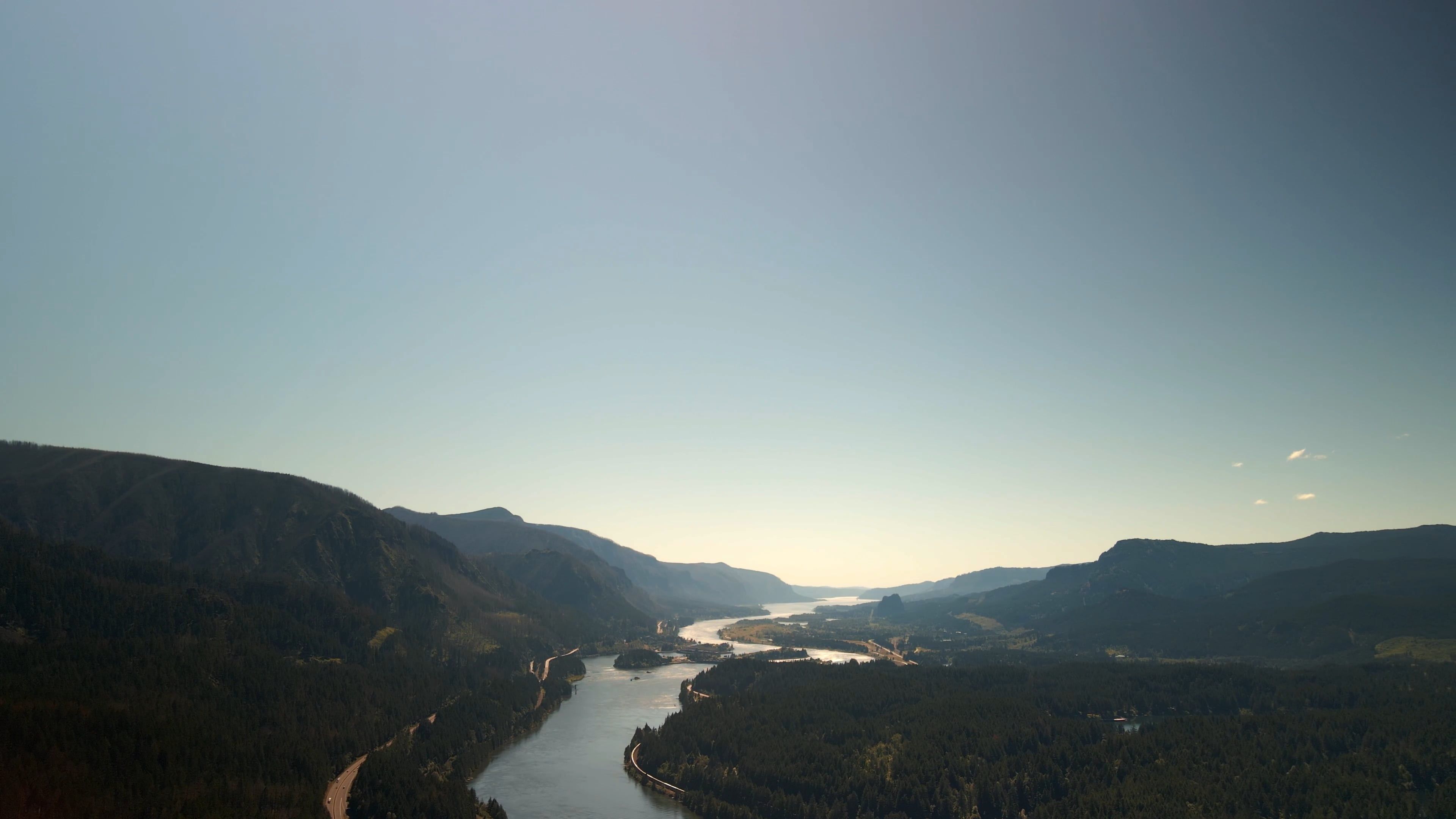 Drone Footage of a River · Free Stock Video
