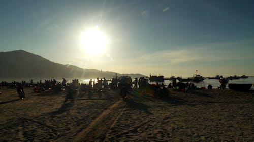 People on Beach under Clear Sky