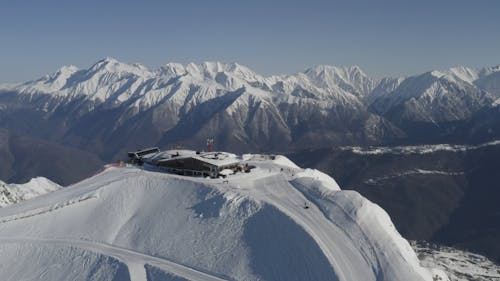 Drone Footage of a Ski Resort