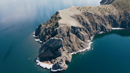 Drone Footage of a Coastal Landform