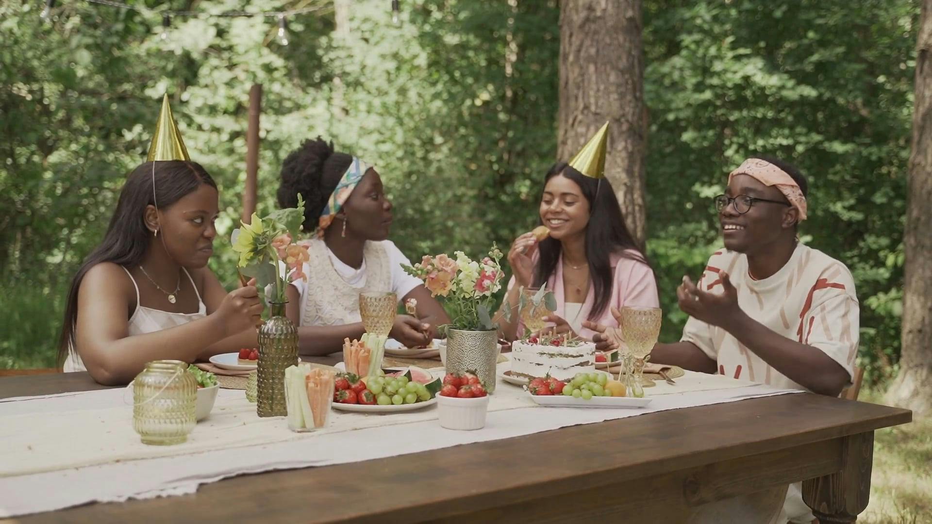 People Having Conversation While Eating Free Stock Video People Having Conversation While Eating Free Stock Video
