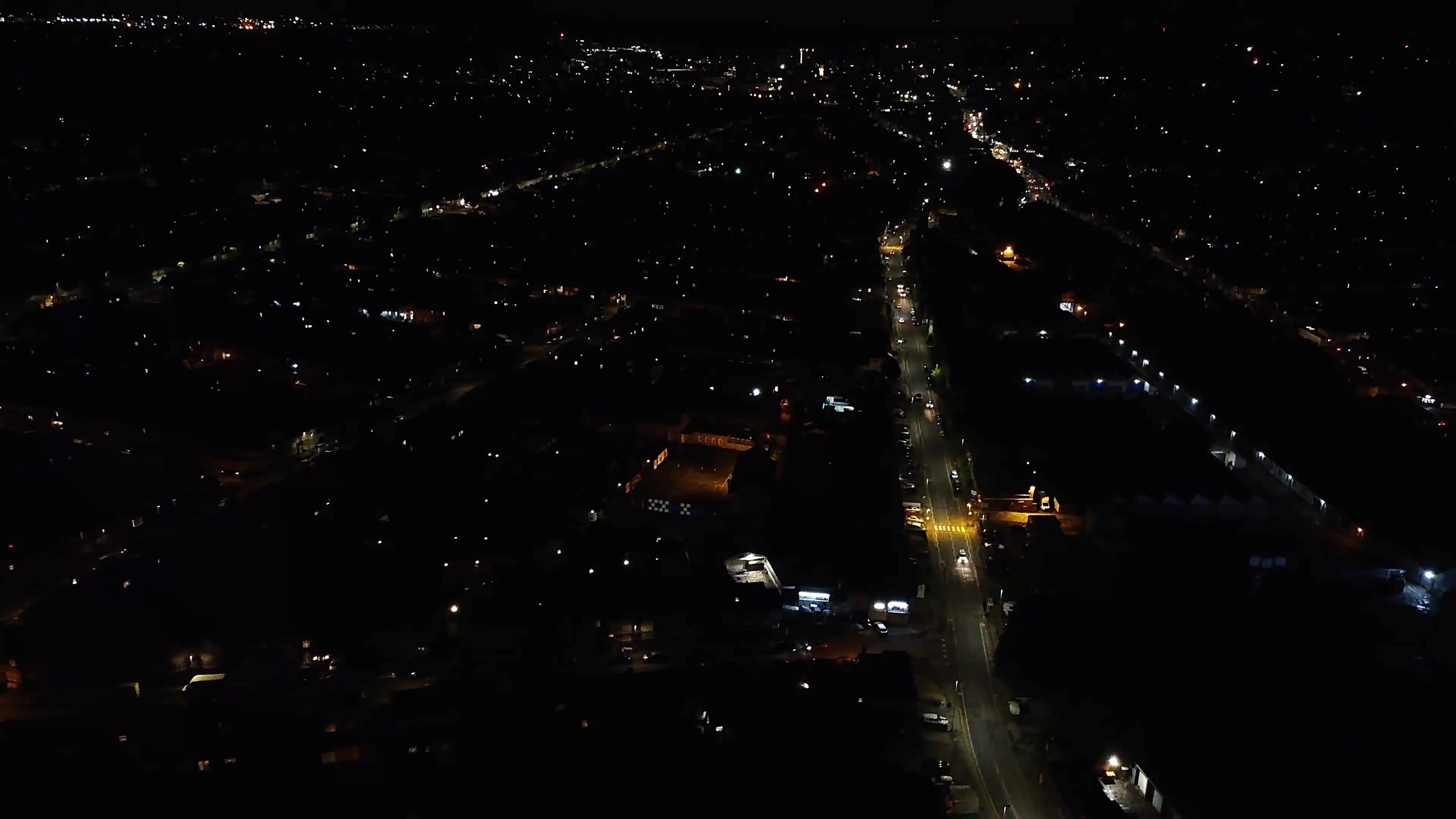 Drone Footage of a City at Night Free Stock Video Footage, Royalty-Free ...