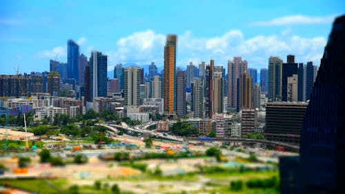 Time Lapse of a City with Tilt Shift Effect