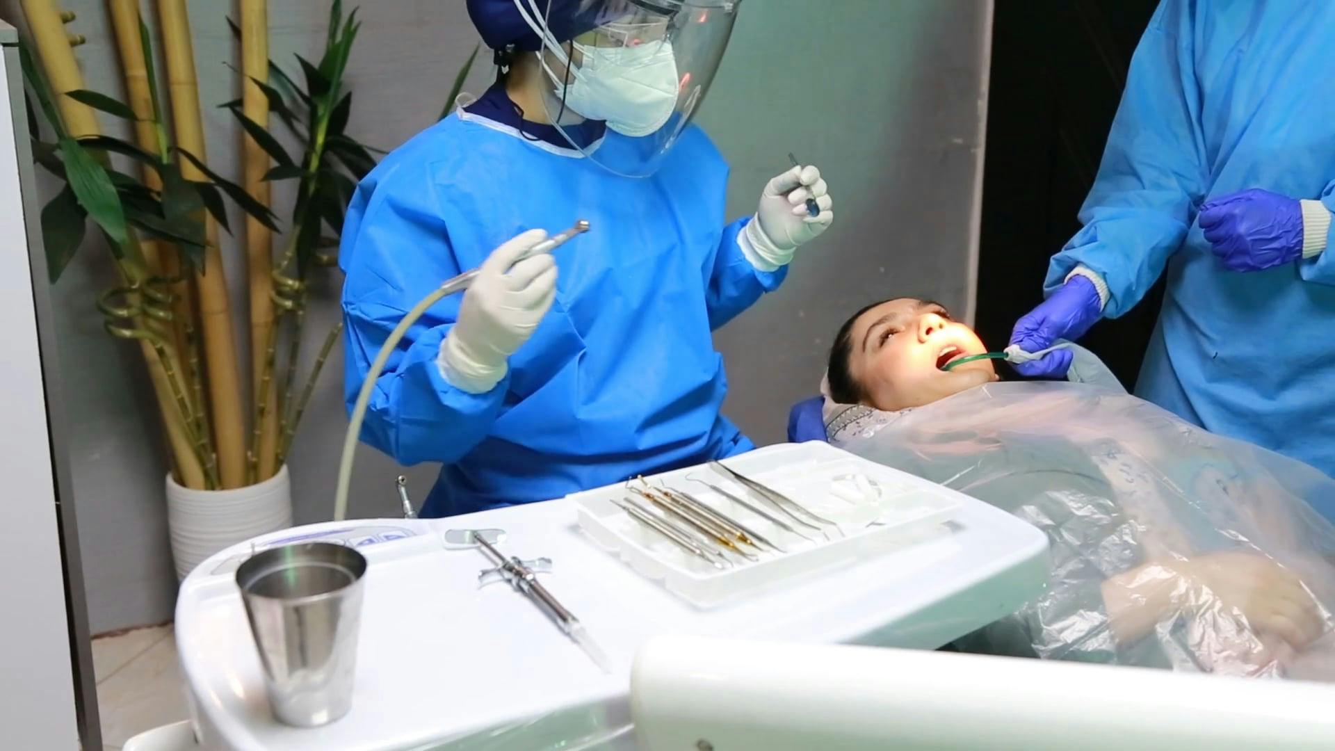 Turning On a Dental Equipment · Free Stock Video