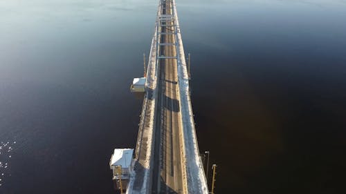 Aerial Footage of a Bridge