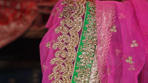 Close-up of a Traditional Clothing