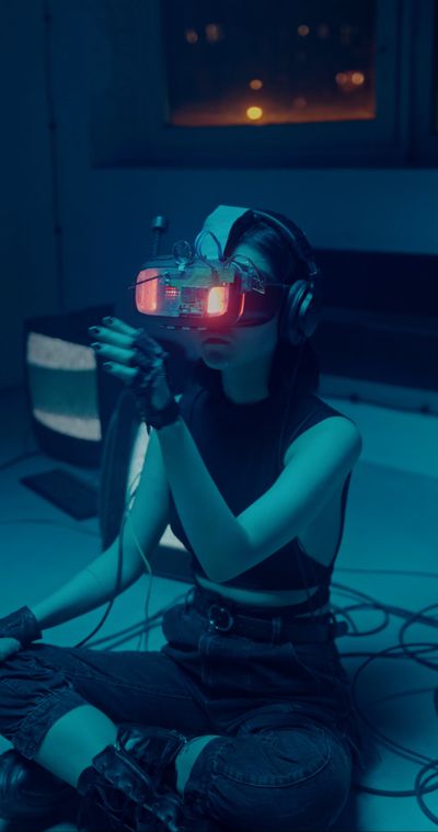 cottonbro studio's cyberpunk aesthetic video