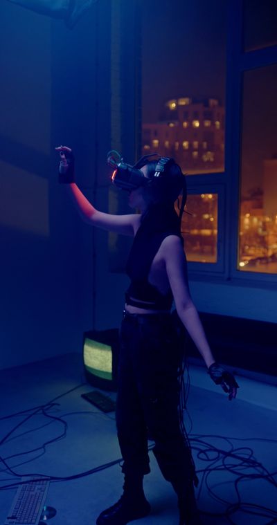 cottonbro studio's cyberpunk aesthetic video