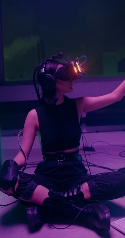 cottonbro studio's cyberpunk aesthetic video