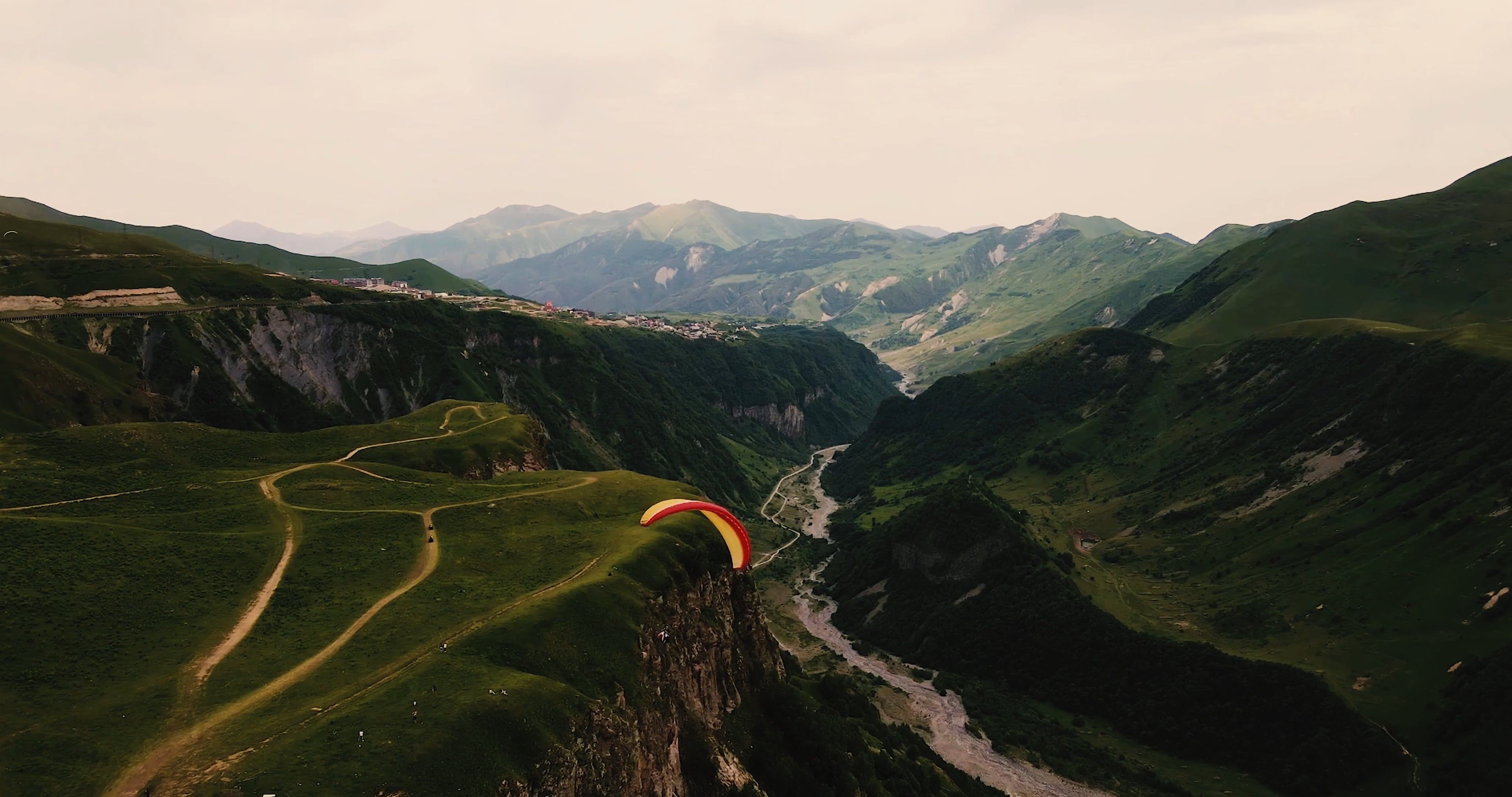 Drone Footage of Beautiful Green Mountains Free Stock Video Footage ...