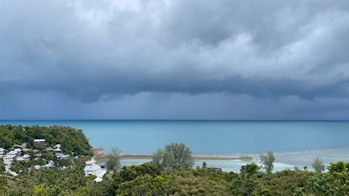 Time Lapse of a Storm on an Island