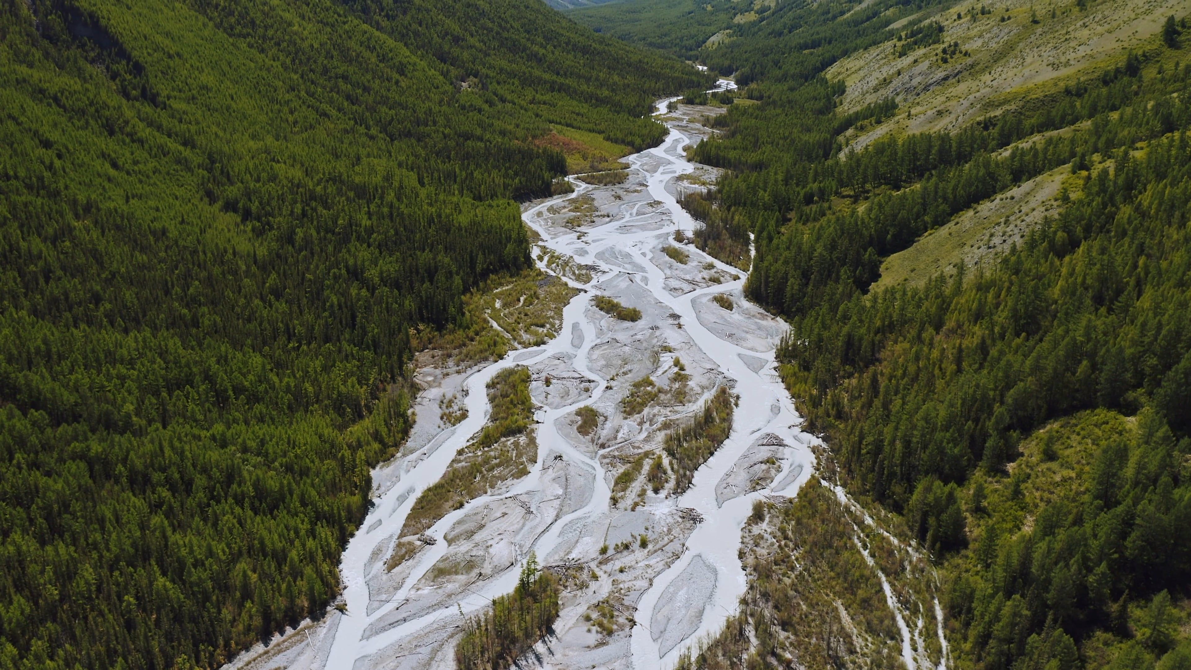Drone Footage of a River · Free Stock Video