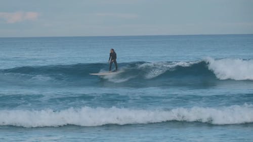 A Person Surfing a Wave