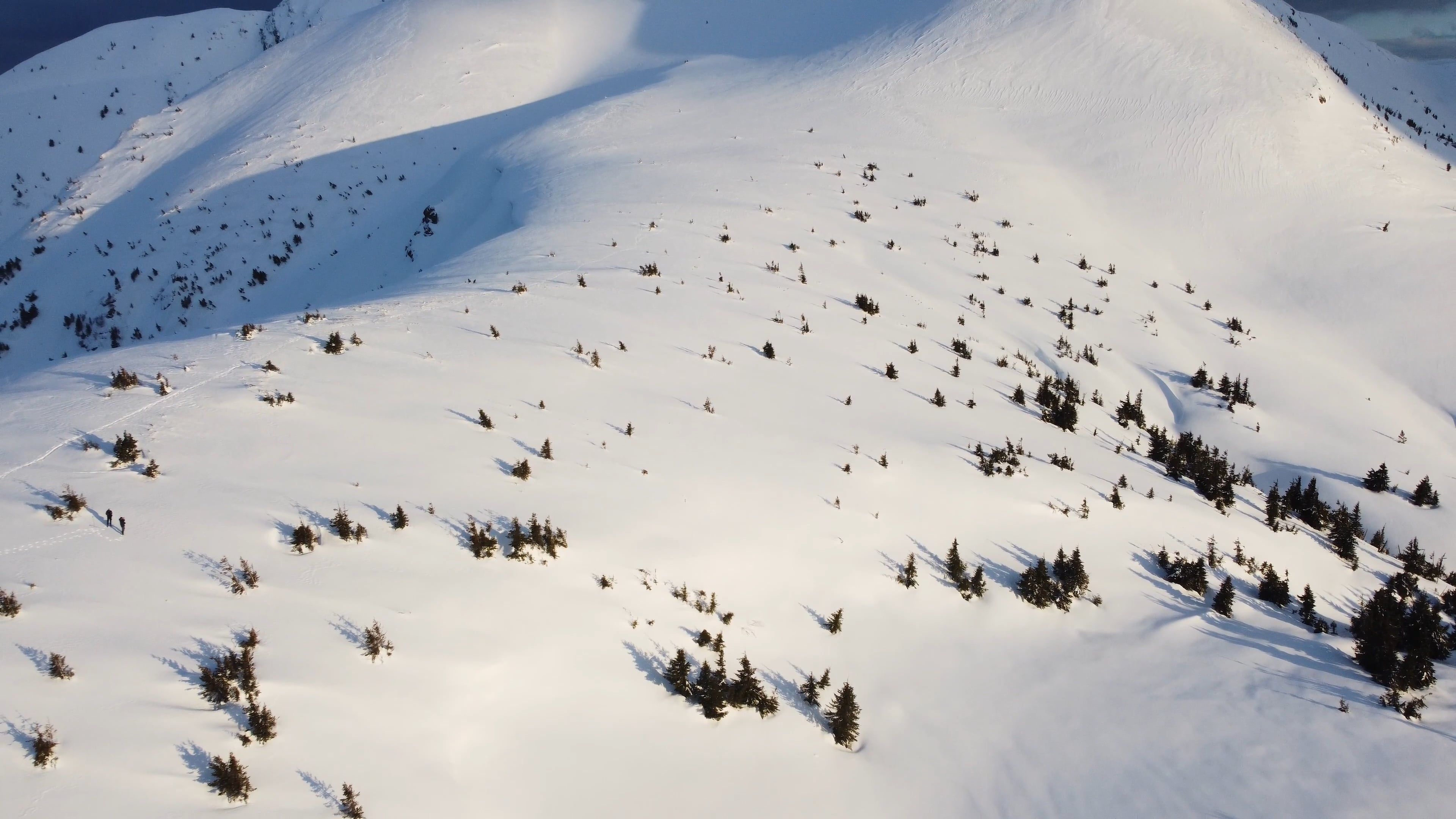 Drone Footage of Snow Capped Mountains Free Stock Video Footage ...