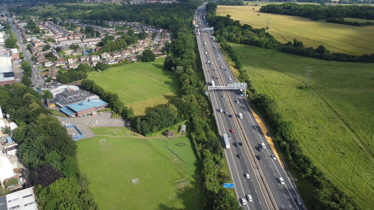 Highway Video Drone Footage of a Highway Free Stock Video Footage, Royalty-Free 4K ...