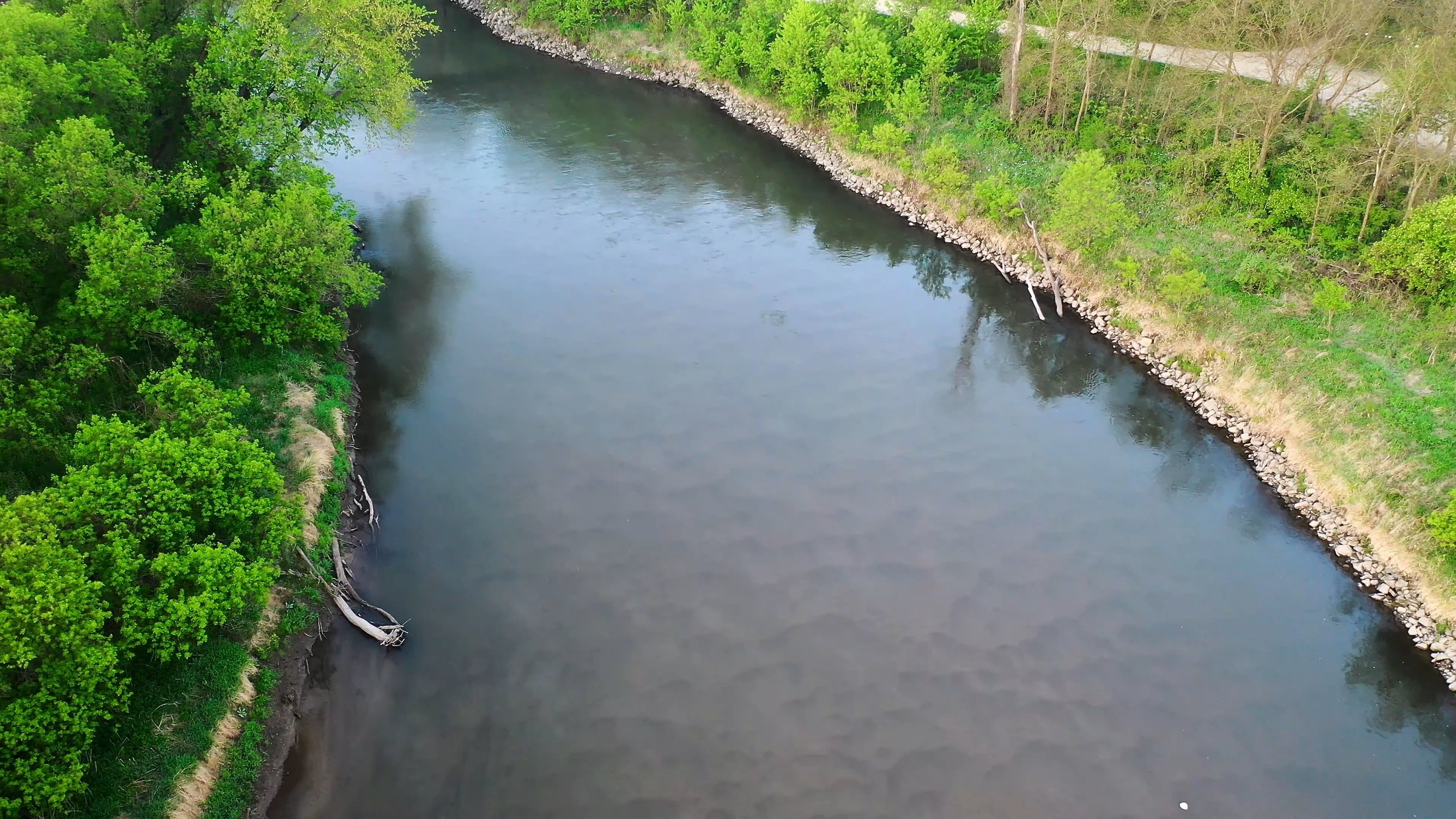 Drone Footage of a River Free Stock Video Footage, Royalty-Free 4K & HD ...