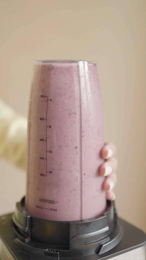 A Person Making Smoothies