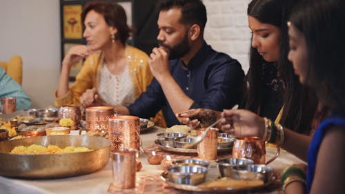 People Eating on the Table