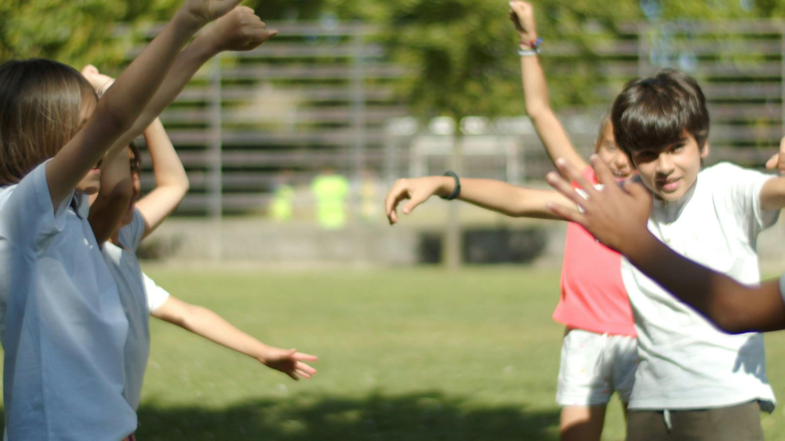 Children Cheering on the Field · Free Stock Video