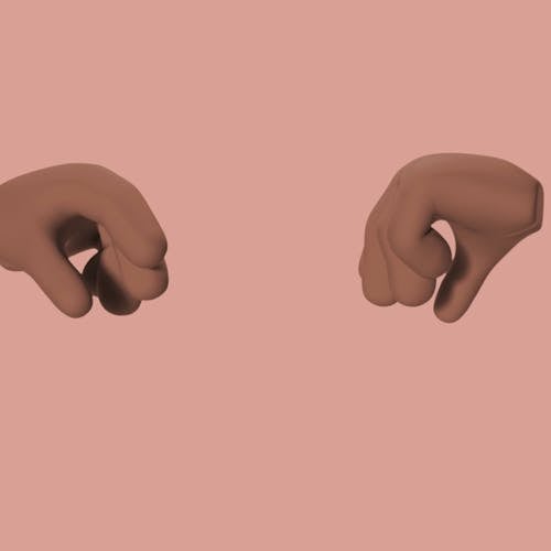 An Animation of Hands Doing A Fist Bump