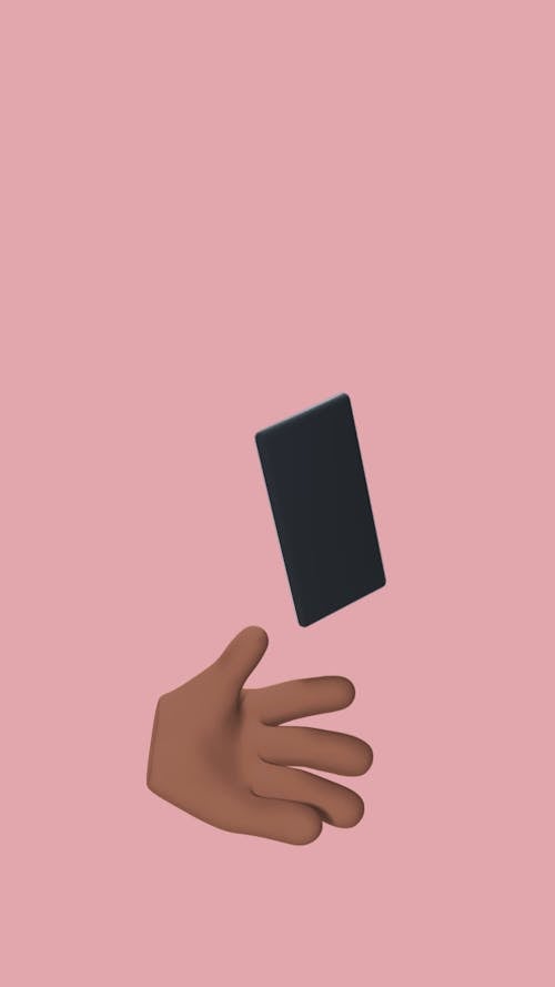 An Animation of a Hand Using a Cellphone