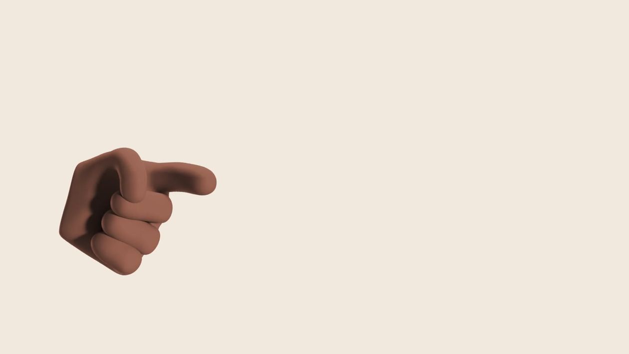 Animated Hand Pointing to the Right Free Stock Video Footage, Royalty ...