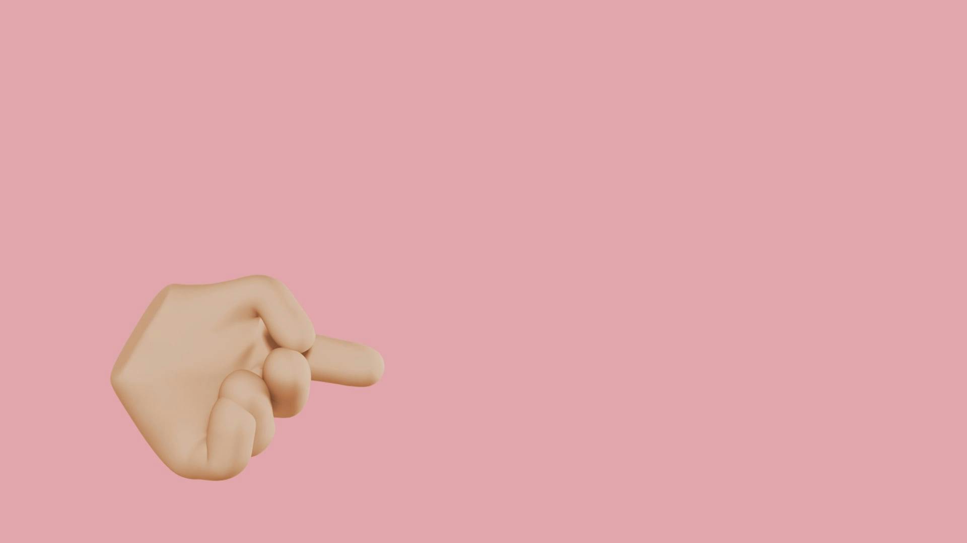 An Animation of an Index Finger Pointing Straight · Free Stock Video