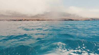 a footage of calm water in the sea