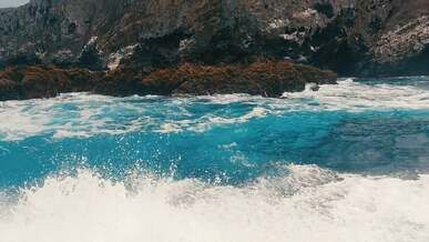 a big rock in the sea
