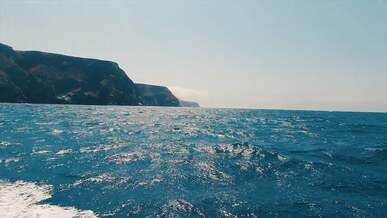 a footage of calm water on the sea