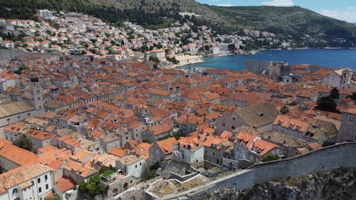 Pull out Shot of Dubrovnik