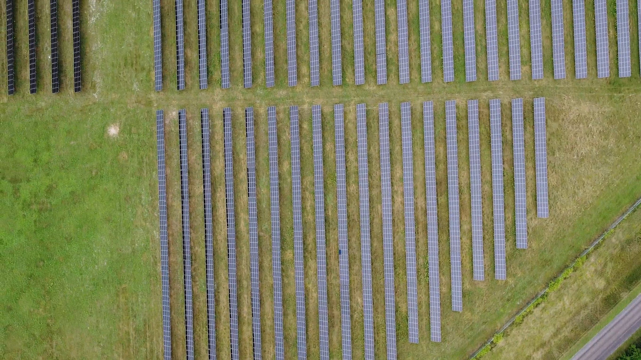 Drone Footage of a Solar Farm Free Stock Video Footage, Royalty-Free 4K ...
