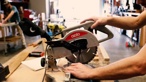 A Woodworker Working 