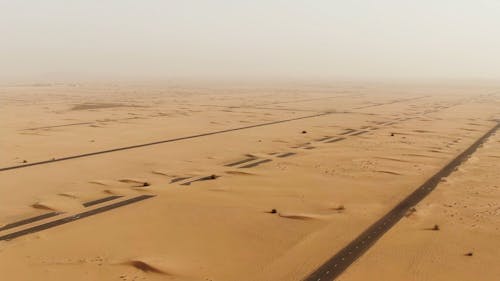 Drone Footage of a Desert 