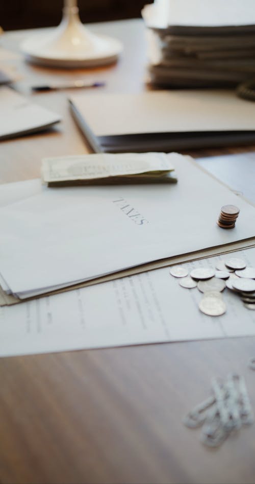 A Messy Table in the Office